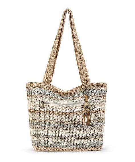 The Sak Terra Stripe Riviera Crochet Tote Tote Handbags Burberry