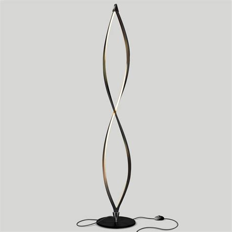 Brightech Twist Led Spiral Decorative Standing Floor Lamp With Dimmer