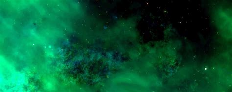 Galaxy Wallpaper Green 1200x480 Wallpaper
