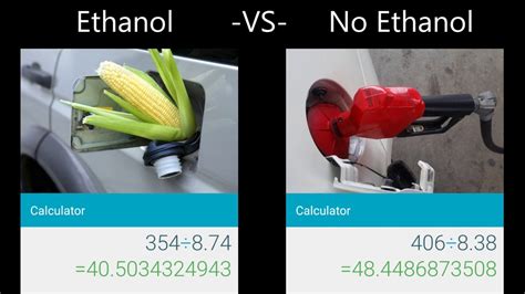 Ethanol Vs Regular Gas Youtube