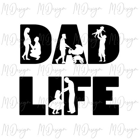Art And Collectibles Dad I Love You Svg Digital Download Layered Fathers