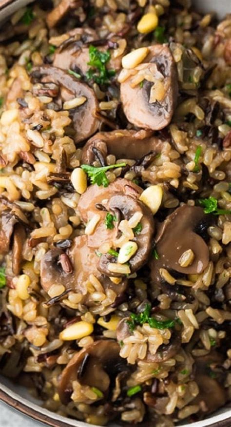 Pressure Cooker Wild Rice Pilaf With Mushrooms And Pine Nuts Recipe