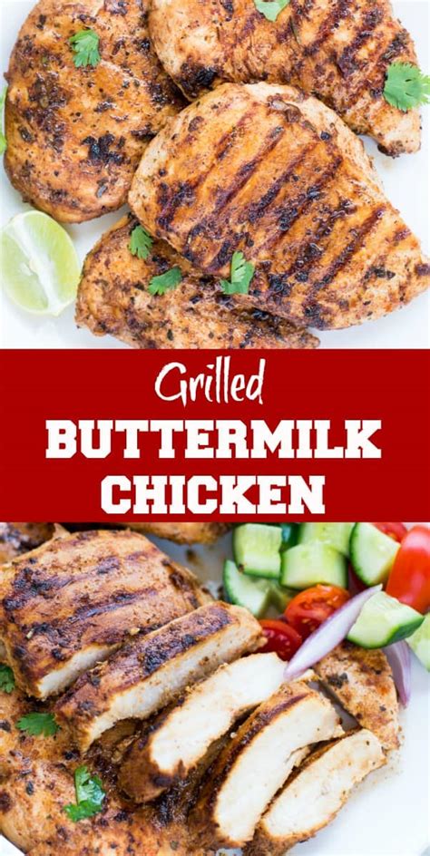 Add chicken to marinade, turning to coat. EASY GRILLED CHICKEN WITH BUTTERMILK MARINADE - The ...