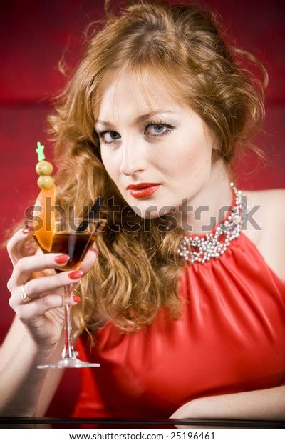 Sexy Women Red Dress On Red Stock Photo 25196461 Shutterstock