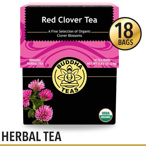 Buddha Teas Organic Red Clover Tea 18 Bags Fresh Health Nutritions