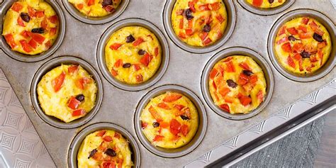 Muffin Tin Omelets With Bell Pepper Black Beans And Jack Cheese Recipe