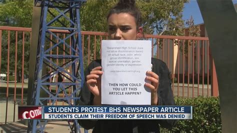 Bhs Students Demand Right To Express Their Opinions Youtube