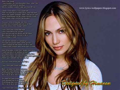 Lyrics Wallpapers Jennifer Lopez Do It Well