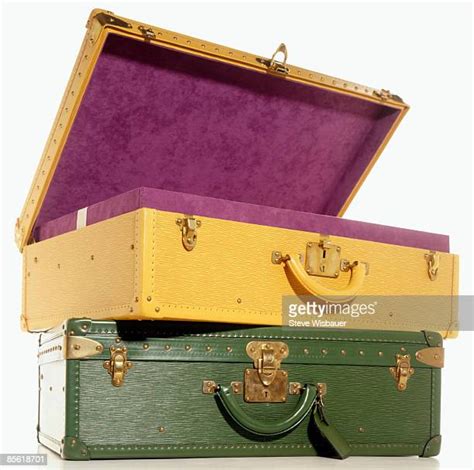 Vintage Suitcases Stacked Photos And Premium High Res Pictures Getty
