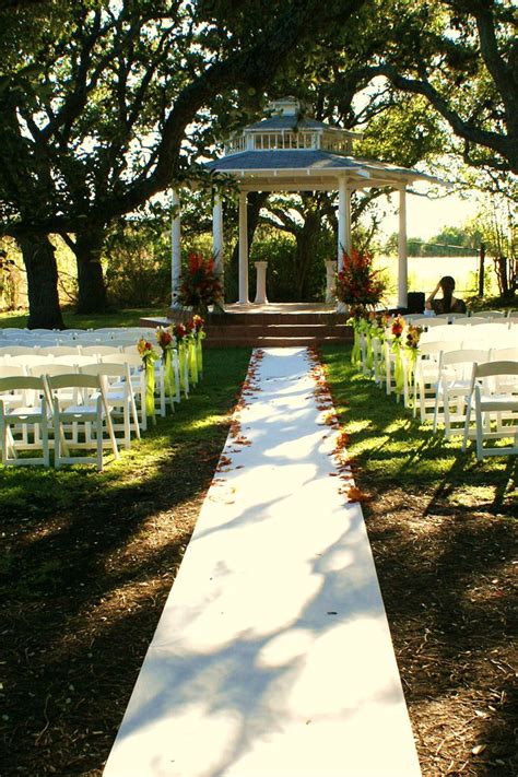 Our Real Fabric Wedding Aisle Runners Work Great Even On Gravel