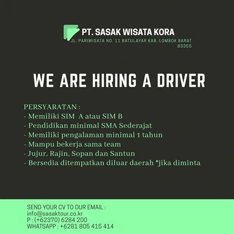 Searches related to driver pribadi jobs. Lowongan Kerja Supir Terbaru - LokerCumaCuma