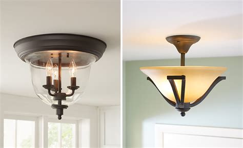 Flush Mount And Semi Flush Mount Lighting Buying Guide The Home Depot
