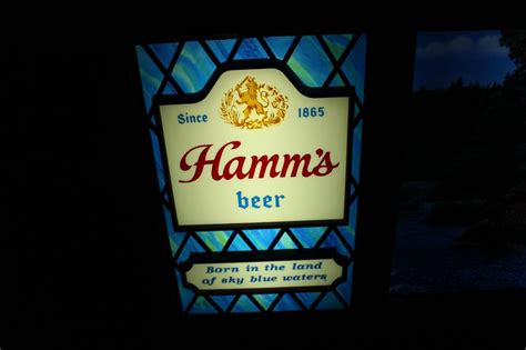 Sold Price Hamms Beer Scenorama Moving Water Motion Sign
