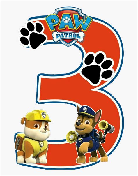 Paw Patrol Number 3 Hd Png Download Transparent Png Image Pngitem