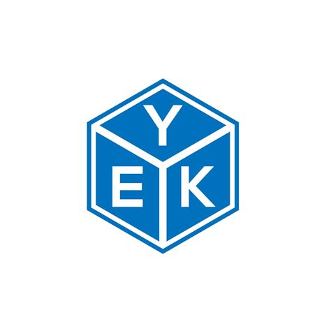 Yek Letter Logo Design On White Background Yek Creative Initials