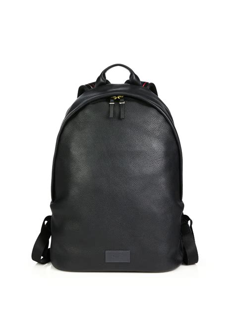 Lyst Paul Smith Leather Backpack In Black For Men