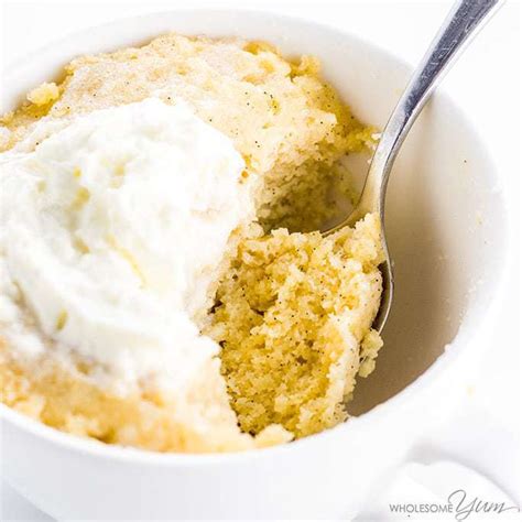 This eggless vanilla mug cake is super moist, extremely spongy, feather light & so soft. Easy Keto Paleo Vanilla Mug Cake Recipe