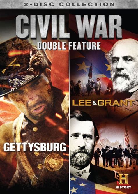 Civil War Double Feature Gettysburg Lee Grant Discs Dvd Big