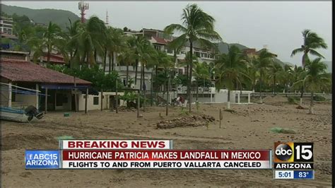 Hurricane Patricia Makes Landfall In Mexico Youtube