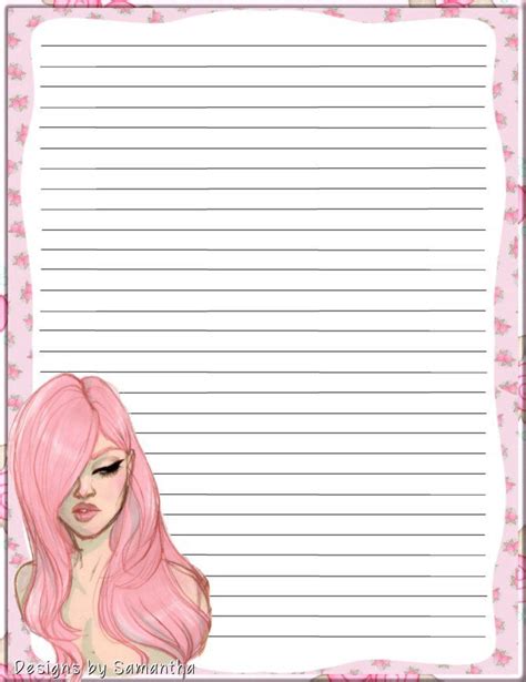 Printable Lined Paper Free Printable Stationery Lined Writing Paper