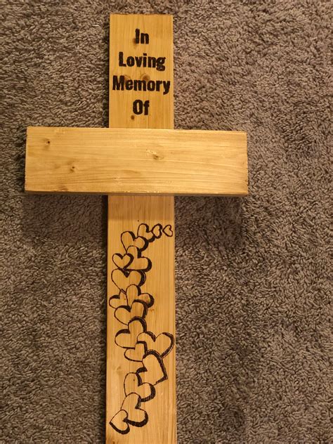 Memorial Wood Crosses Personalized Grave Markers Lost Loved Etsy