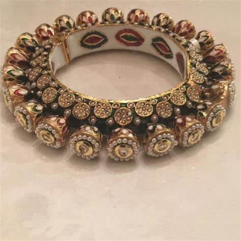 Kundan Bangles Pair Sabyasachi Jewelry Bridal Bracelets Indian
