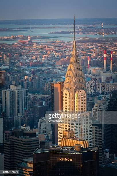 Chrysler Building Sunset Photos And Premium High Res Pictures Getty