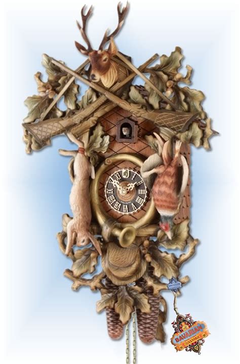 Cuckoo Clock 82614bu Game Hunter By Hones On Sale