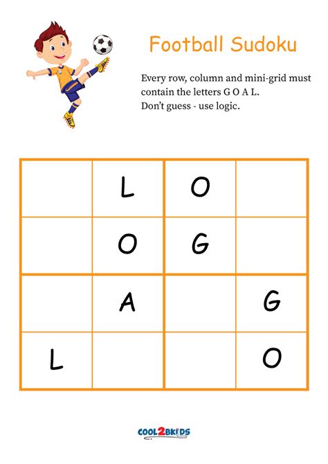 Free Printable Word Sudoku Puzzles