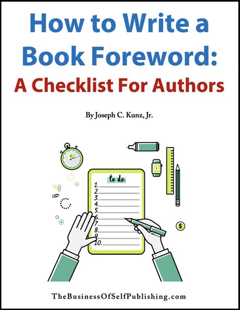 How To Write A Book Foreword A Checklist For Authors