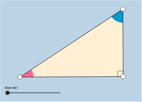Acute Angles Of A Right Triangle Geogebra