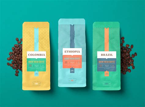 Coffee Packaging Design Nordic Blend Roastery Coffee Packaging