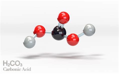 Molécula De ácido Carbónico H2co3 Con átomos De Hidrógeno Y Nitrógeno