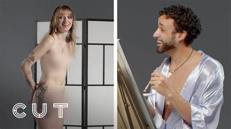 Blind Dates Paint Nude Portraits Of Each Other Cut Youtube