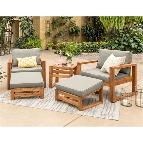 Maybe you would like to learn more about one of these? Manor Park Hudson Open Side Wood 5 Piece Outdoor Small ...