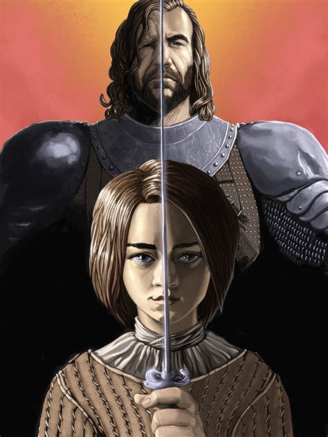 Arya And The Hound By Storymancer On Deviantart