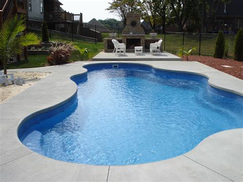 Caribbean Large Fiberglass Inground Viking Swimming Pool