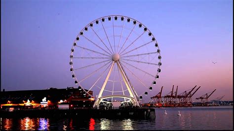 The Great Wheel Aka Giant Ferris Wheel At The Pier 57 In Seattle At
