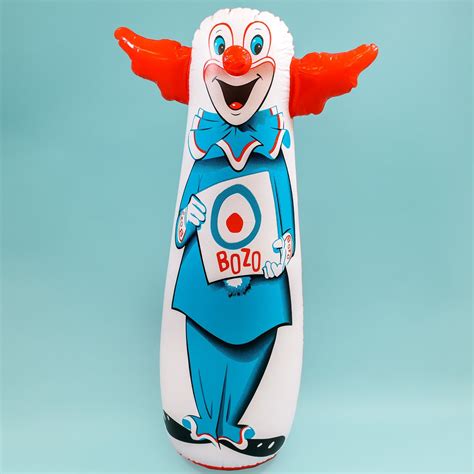 Vintage Style Bozo The Clown Bop Bag Featuring The Famous Tv Personality From Yesteryear This