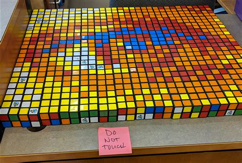 Stevens Babes Create Mosaic Masterpiece Out Of Rubik S Cubes Burnt Hills Ballston Lake