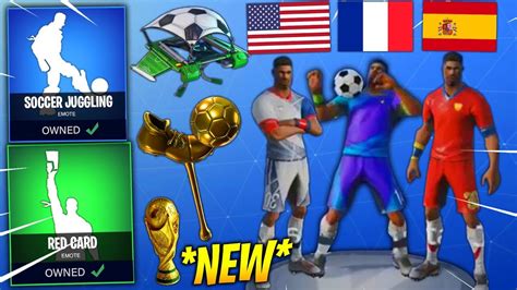 New Fortnite World Cup Skins Leaked ⚽ Countries Skins Emotes