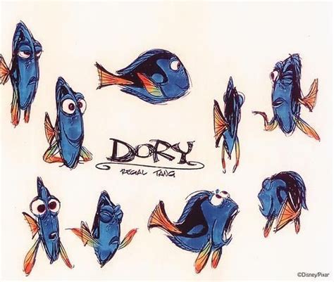 The Concept Art Library — Finding Nemo Dory One Of The Most Successful