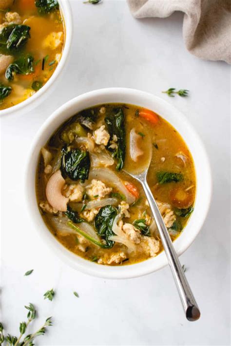 Hearty Ground Turkey Soup With Vegetables Paleo Heal Me Delicious