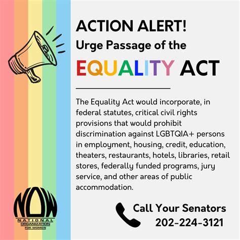 Action Alert Call Your Senators To Urge Passage Of The Equality Act