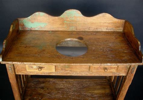 Antique Wooden Wash Stand Image 4