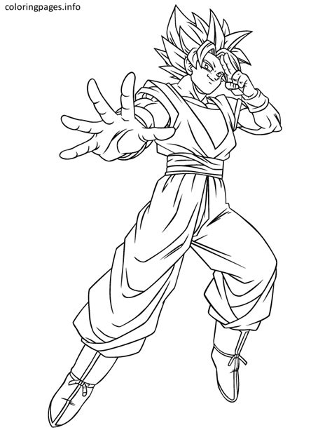 Goku Super Saiyan 1 Coloring Pages Coloring Pages Goku Super Goku