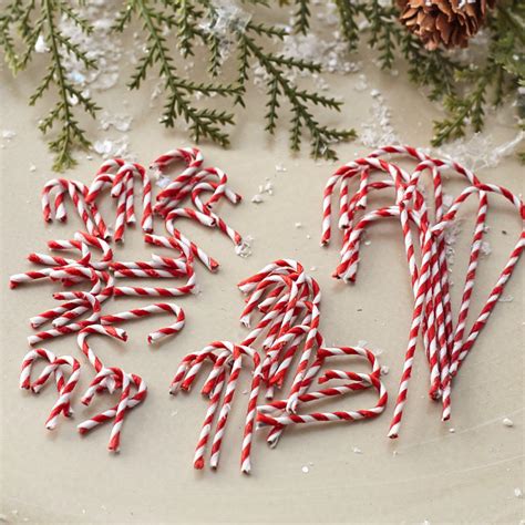 Assorted Size Miniature Candy Canes Christmas Miniatures Christmas