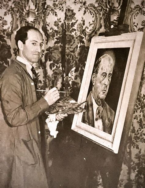 George Gershwin Painting A Portrait Of Arnold Schoenberg Ca 1934