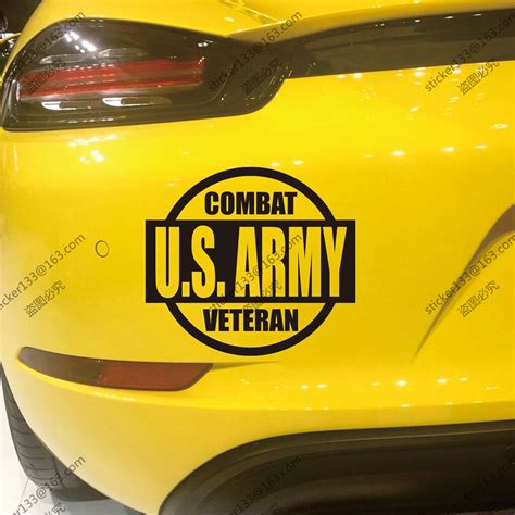 Combat Veteran Vet Army Car Truck Decal Sticker Vinyl Die Cut No