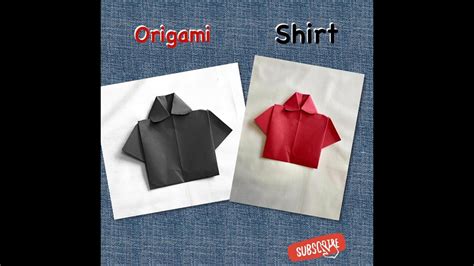 How To Make An Origami Shirt Easy And Fun Youtube